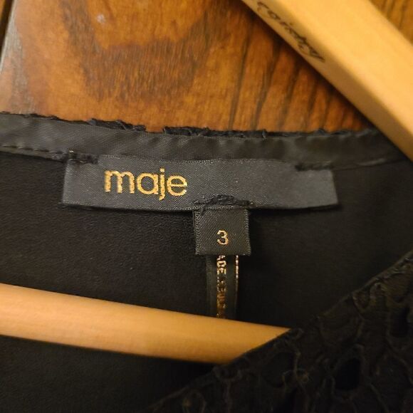 Maje Reverso Black Lace Dress - Picture 6 of 10